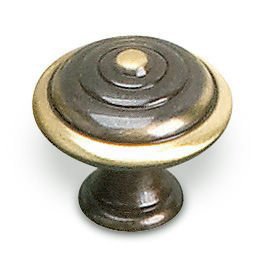 Solid Brass 1 1/8" Diameter Knob in Satin Bronze