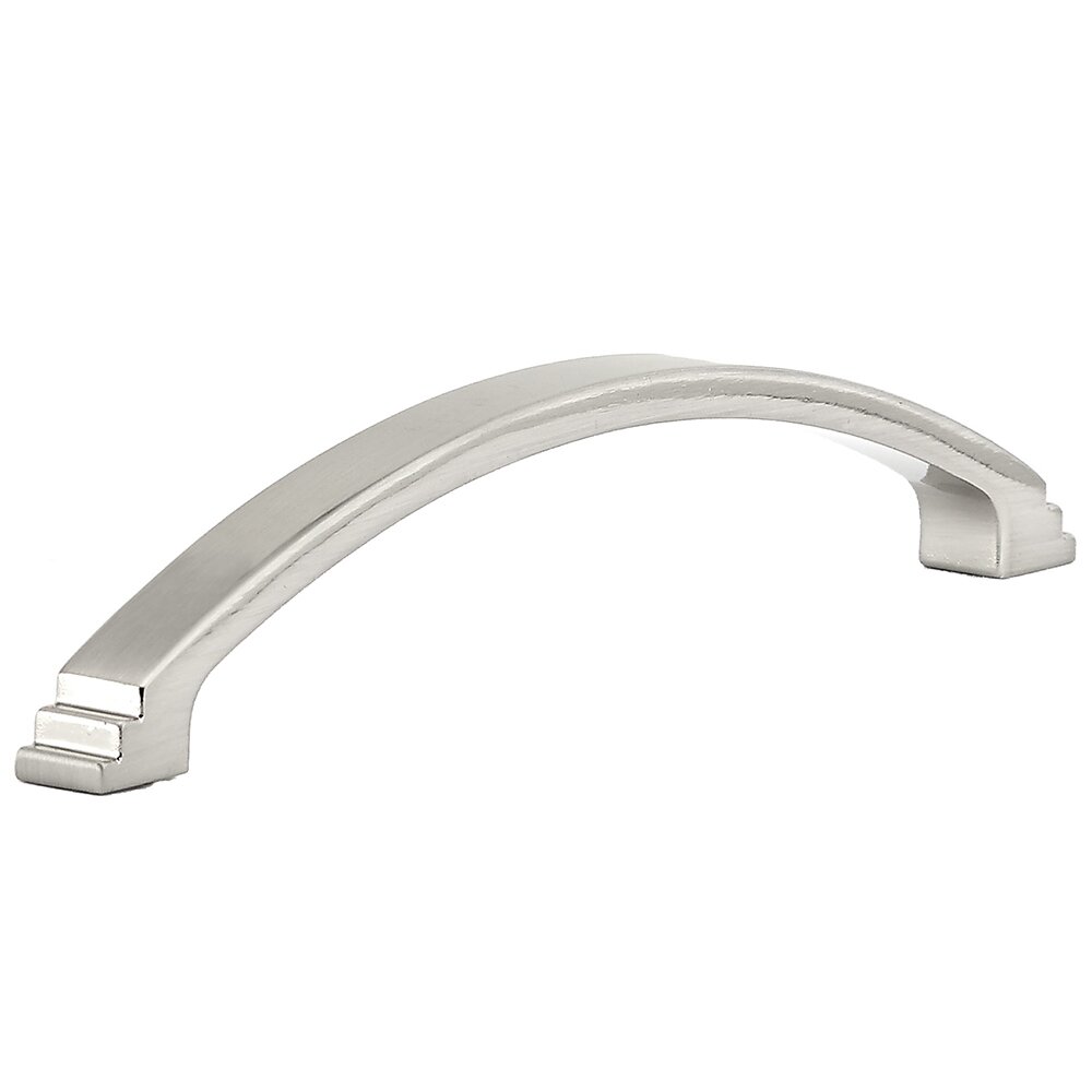 3 3/4" Centers Stepped Bow Pull in Brushed Nickel