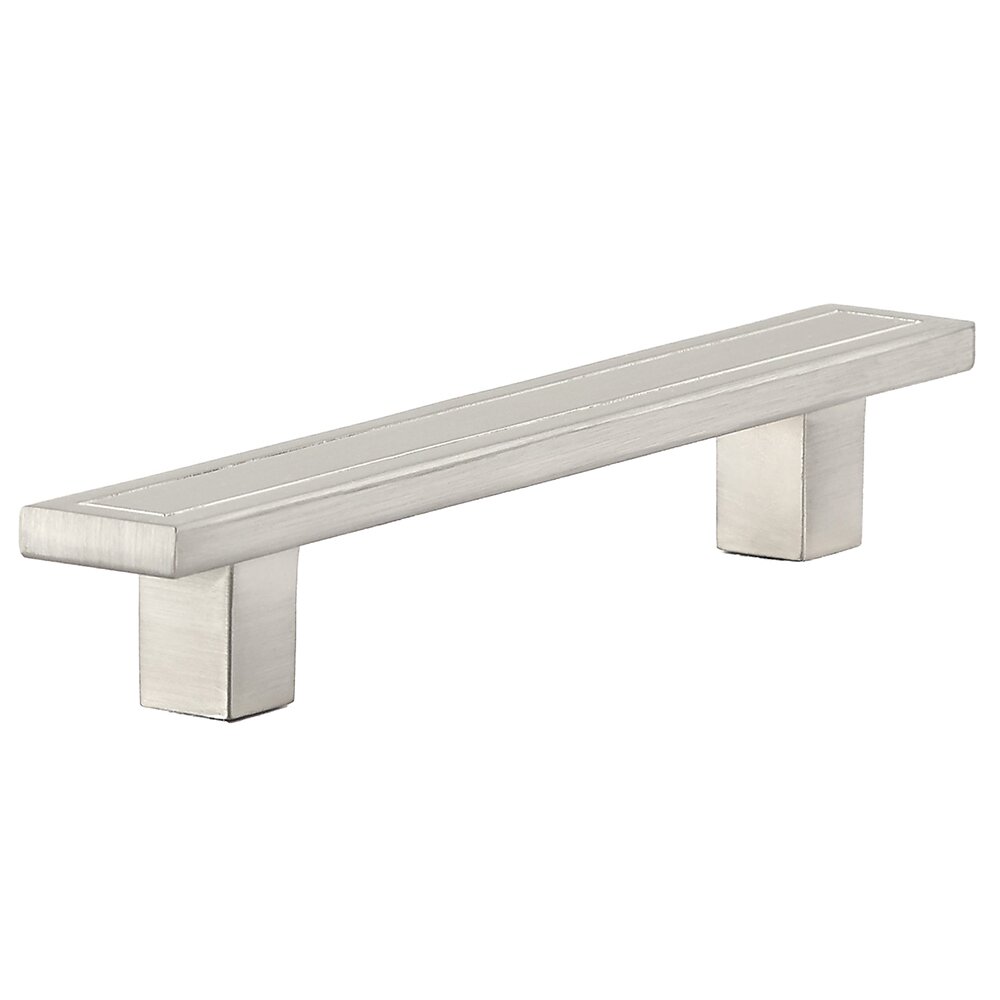 3 3/4" Centers Bench Pull in Brushed Nickel