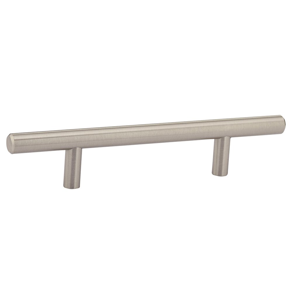 3 3/4" Centers European Bar Pull in Brushed Nickel