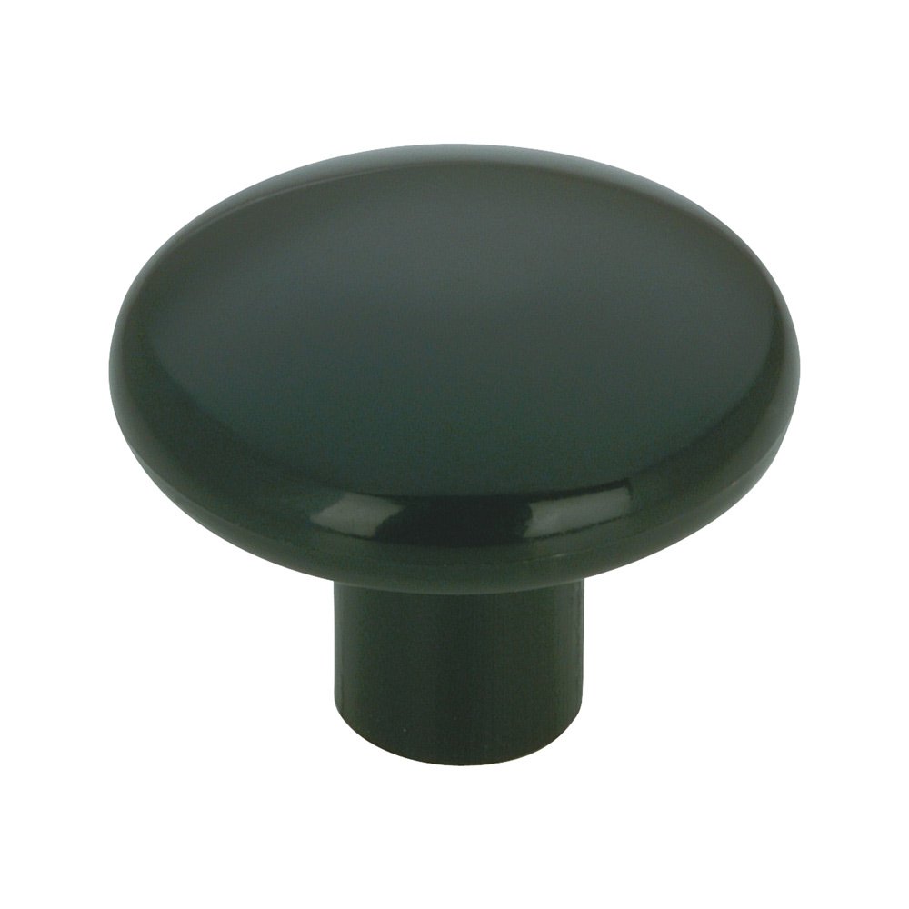 Plastic 1 1/4" Diameter Flat-top Knob in Black
