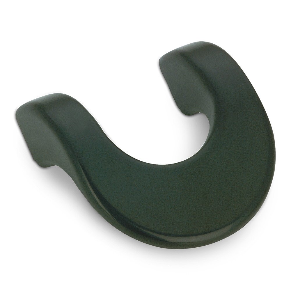 Plastic 1 1/4" Centers Curved Handle in Black