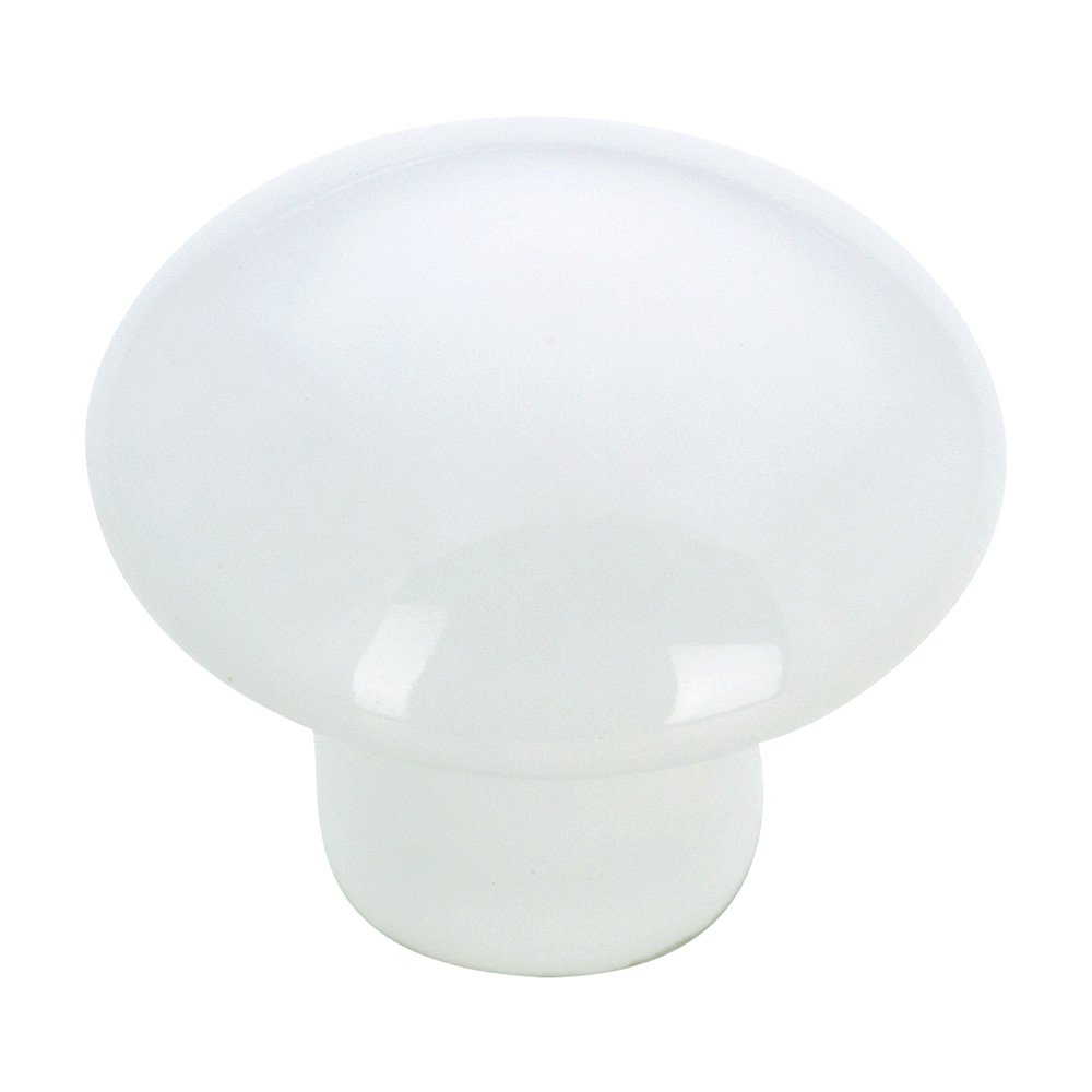 Ceramic 1 3/8" Diameter Knob in White