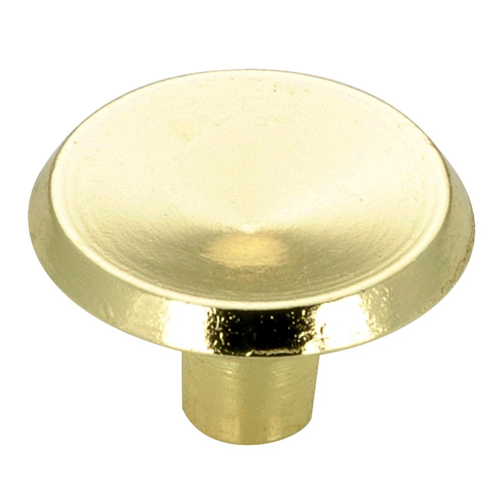 1" Diameter Concave Knob in Brass