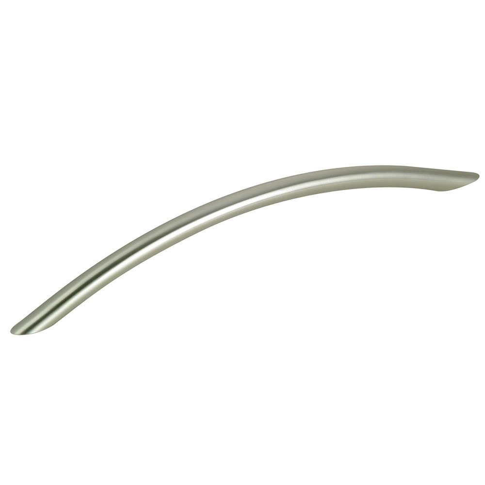 7 1/2" Centers Minimalist Bow Pull in Brushed Nickel