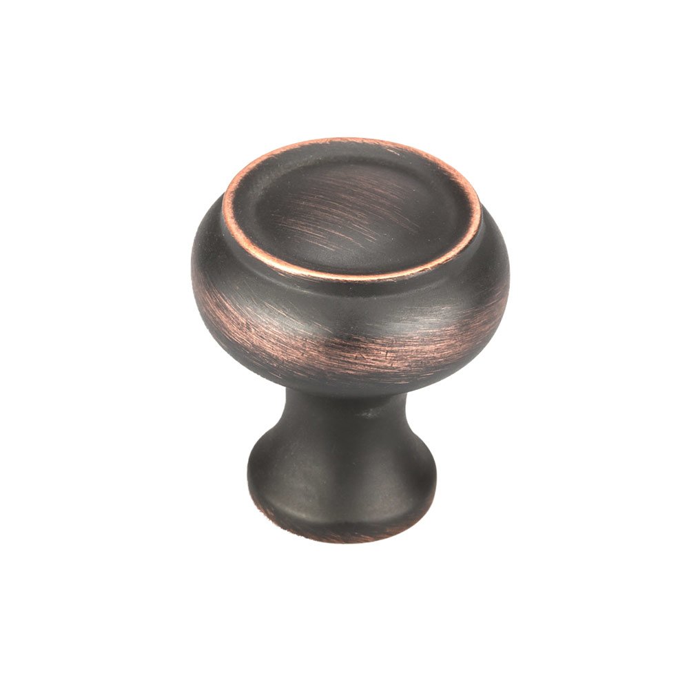 1 1/8" Diameter Knob in Brushed Oil Rubbed Bronze