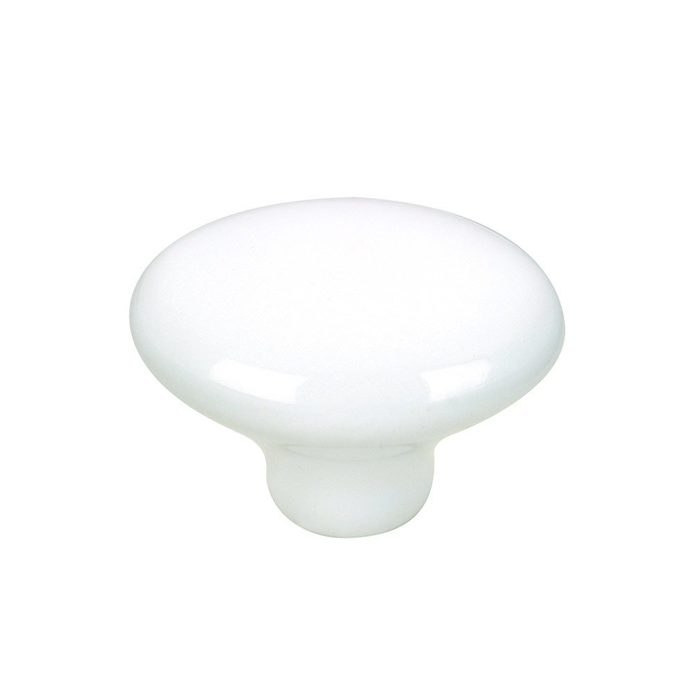 Ceramic 1 11/32" Diameter Knob in White