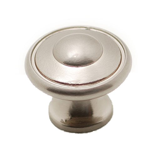 1 3/16" Diameter Button Top Knob in Brushed Nickel