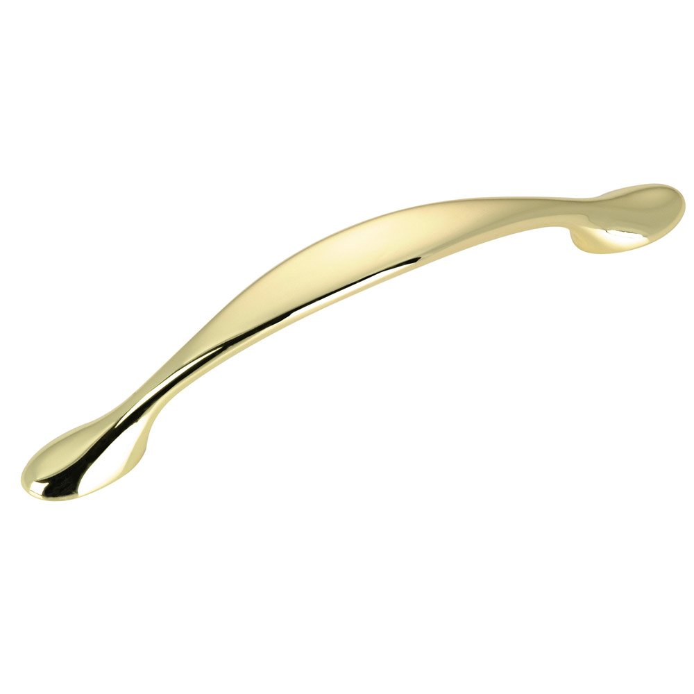 3 3/4" Centers Contoured Bow Pull in Brass
