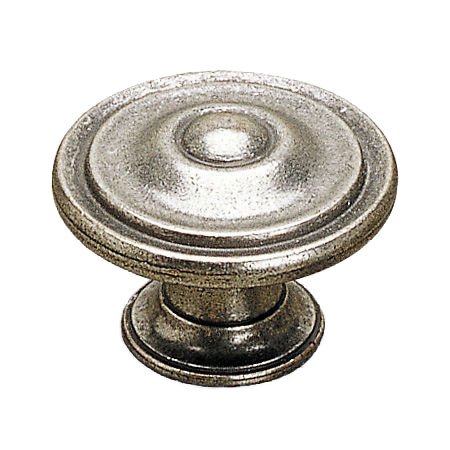 1 3/16" Diameter Ball-and-Rings Knob in Pewter