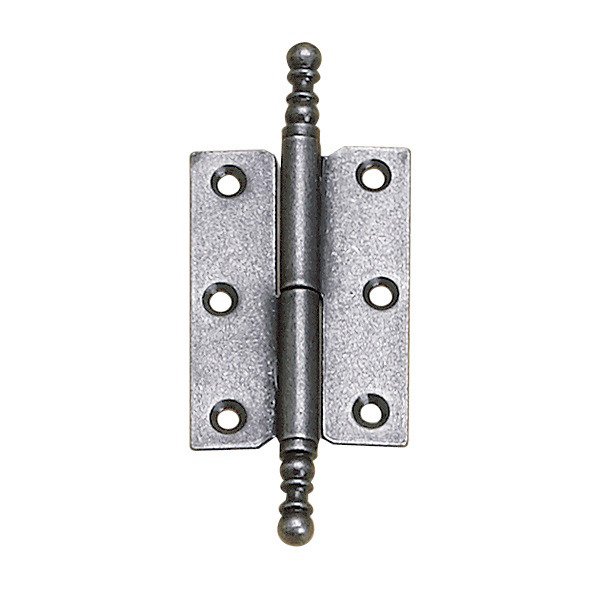 3 7/8" Long Left Handed Mortise Hinge with Ball Tip Finial in Natural Iron