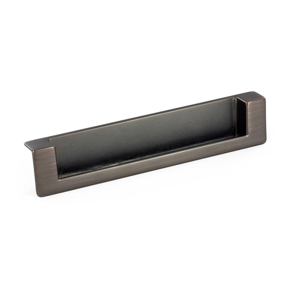 5" Centers Recessed Pull In Brushed Oil Rubbed Bronze