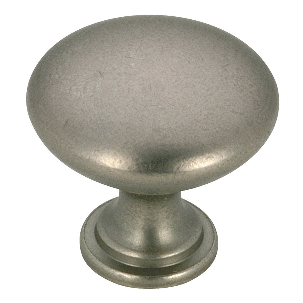 1 3/16" Round Contemporary Knob in Pewter