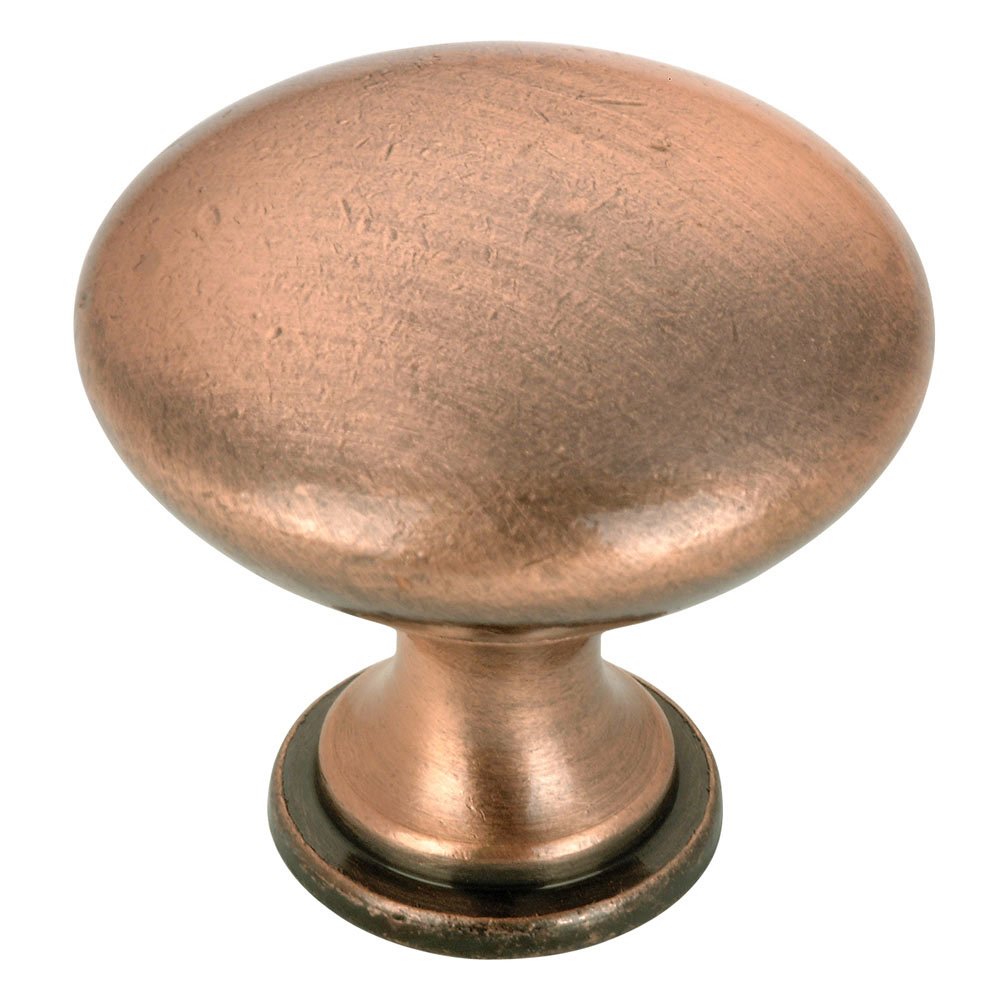 1 3/16" Round Contemporary Knob in Antique Copper