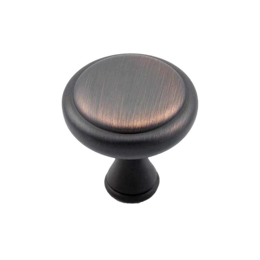 1 1/4" Round Traditional Knob in Brushed Oil Rubbed Bronze