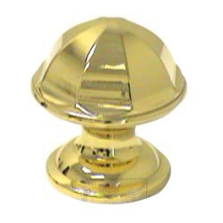 Contoured Dome Knob in Polished Brass