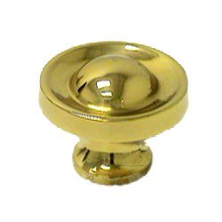 1 1/4" French Contemporary Knob in Polished Brass