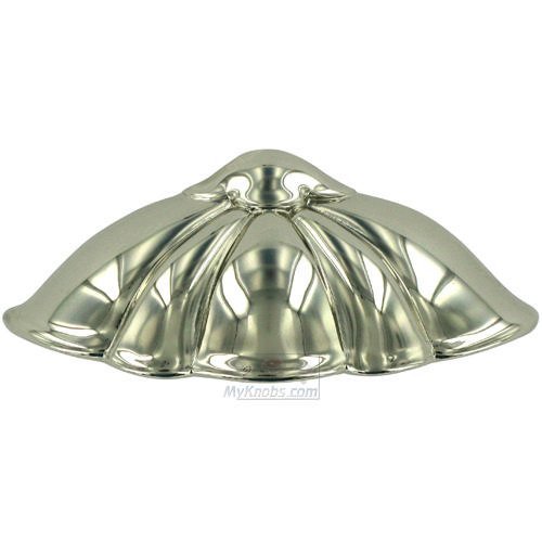 3" Centers Petal Cup Pull In Polished Nickel