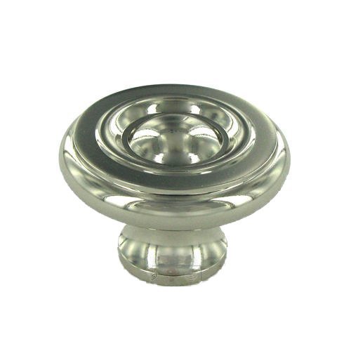 1 1/2" Smooth Dome Knob In Polished Nickel