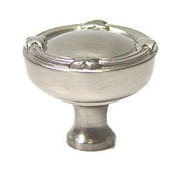 Lines and Crosses Knob in Satin Nickel
