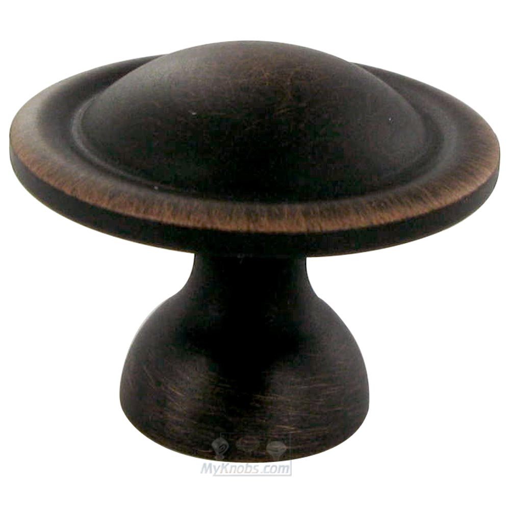 1 1/4" Diameter Small Smooth Dome Knob in Valencia Bronze