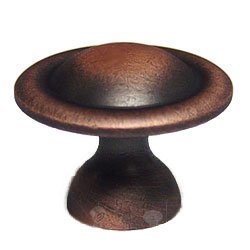 1 1/2" Smooth Dome Knob in Distressed Copper