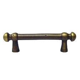 3" Center Distressed Decorative Rod Pull in Antique English