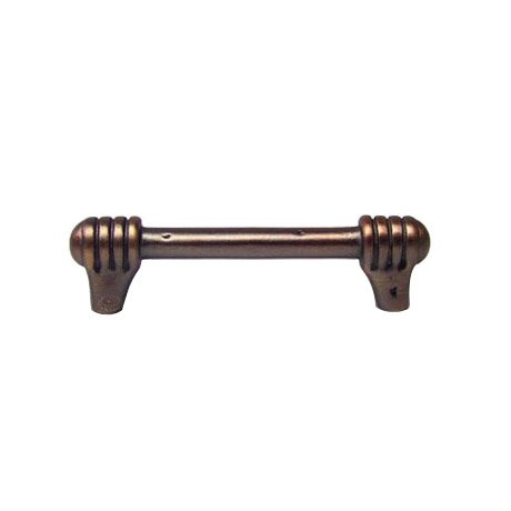 3 1/2" Centers Distressed Rod with Swirl Ends Pull in Distressed Copper