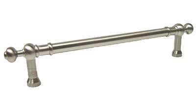 18" Centers Plain Appliance Pull with Decorative Ends In Satin Nickel