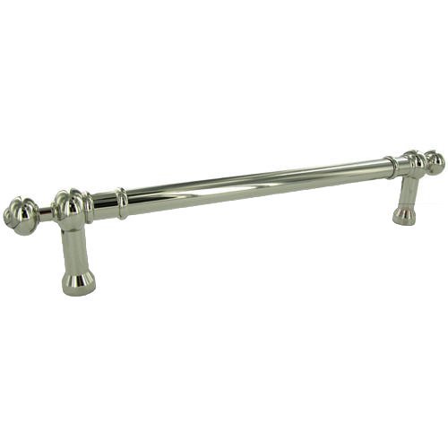 12" Centers Plain With Decorative Ends Appliance Pulls In Polished Nickel