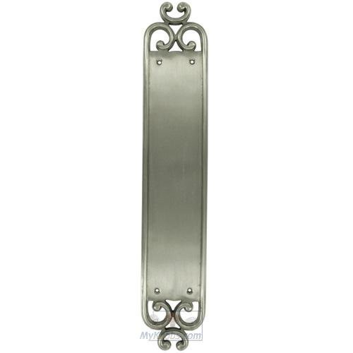 Crown Push Plate in Pewter