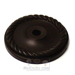 Rope Single Hole Backplate in Oil Rubbed Bronze