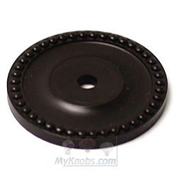 Beaded Single Hole Backplate in Oil Rubbed Bronze