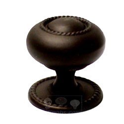 1 1/2" Rope Knob with Backplate in Oil Rubbed Bronze
