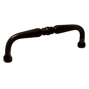 3 1/2" Center Decorative Curved Pull in Oil Rubbed Bronze
