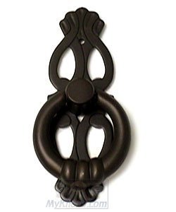 Ring with Ornate Backplate in Oil Rubbed Bronze