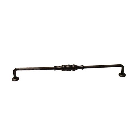 12" Center Beaded Middle Pull in Oil Rubbed Bronze