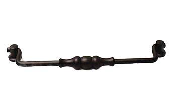 8" Center Beaded Middle Hanging Pull in Oil Rubbed Bronze