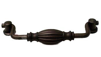 5" Center Indian Drum Hanging Pull in Oil Rubbed Bronze