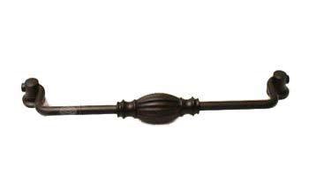 8" Center Indian Drum Hanging Pull in Oil Rubbed Bronze