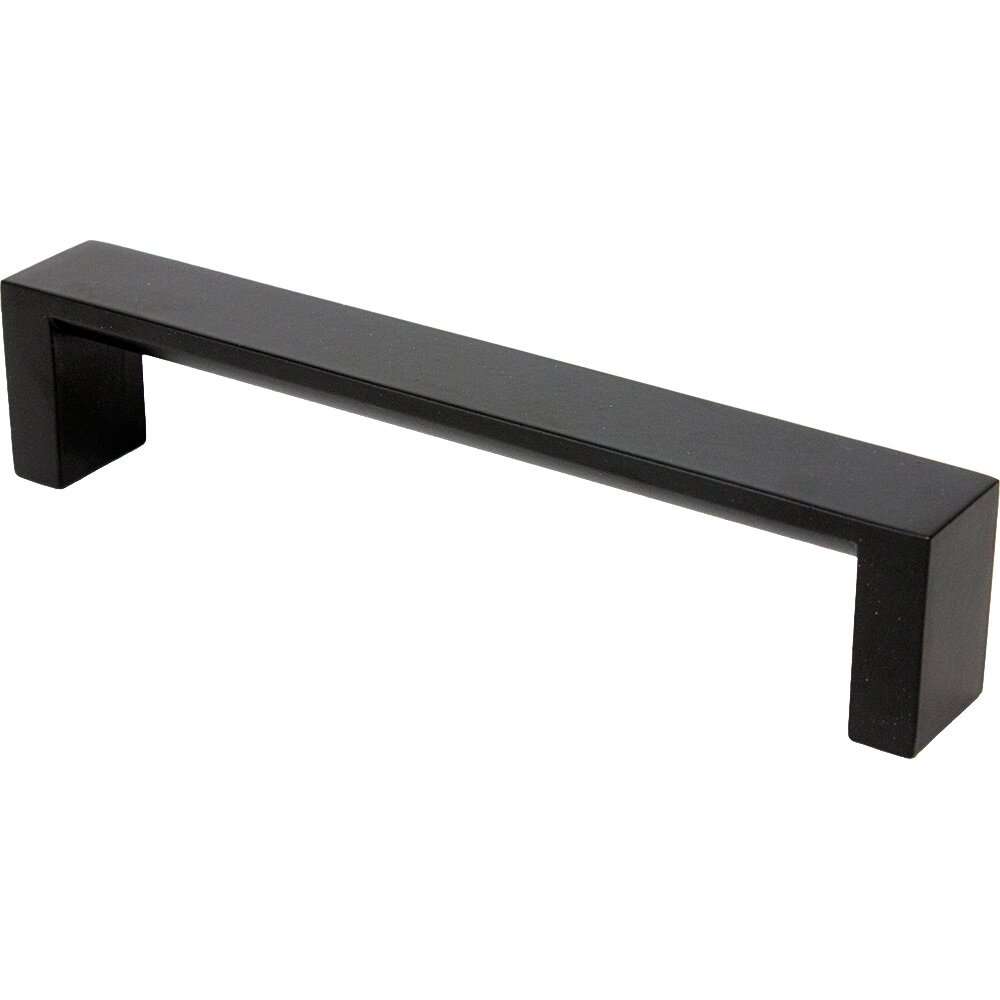 5" Centers Modern Square Pull in Black