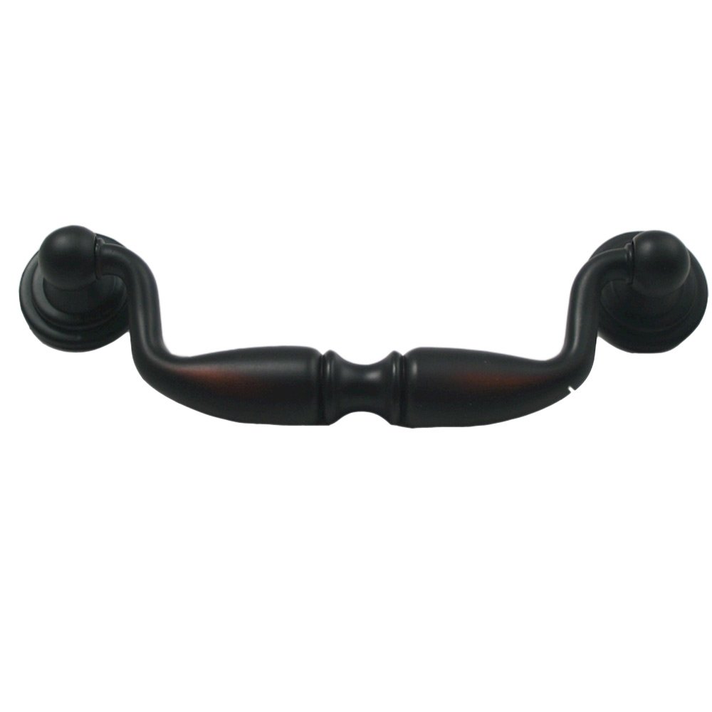 3 3/4" Centers Tapered Drop Handle in Oil Rubbed Bronze
