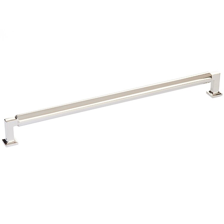 12" Centers Cabinet Pull in Polished Nickel