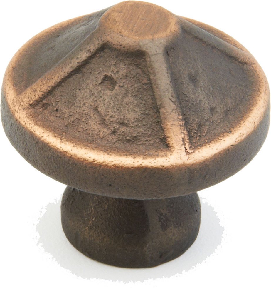 1 3/8" Round Knob in Antique Bronze