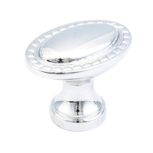 1 3/8" Oval Rope Knob in Polished Nickel