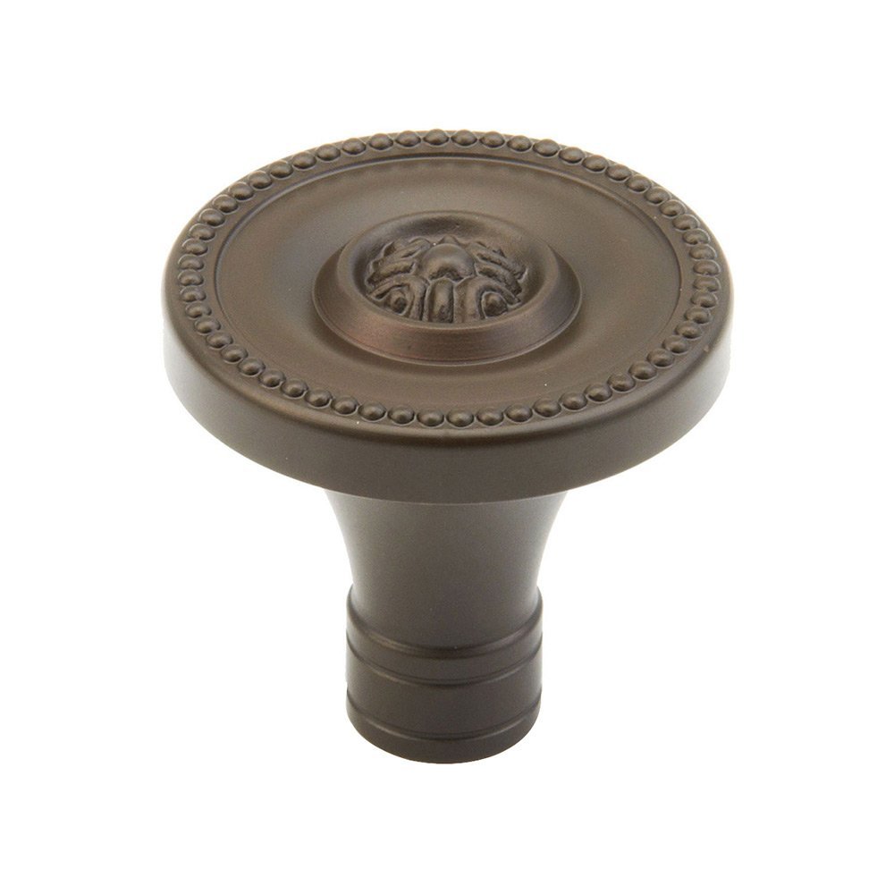 1 3/8" Flora Beaded Knob in Oil Rubbed Bronze