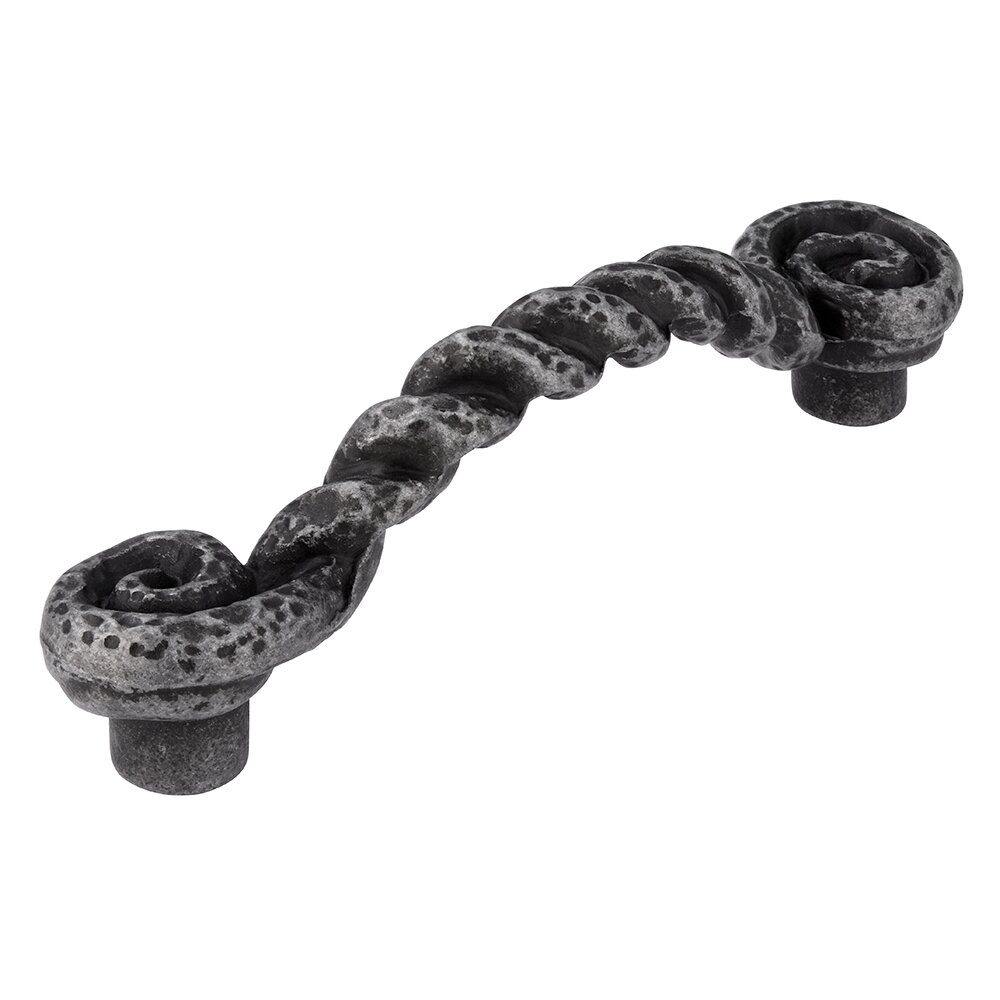 96 mm Centers Twisted Pull in Antique Tin