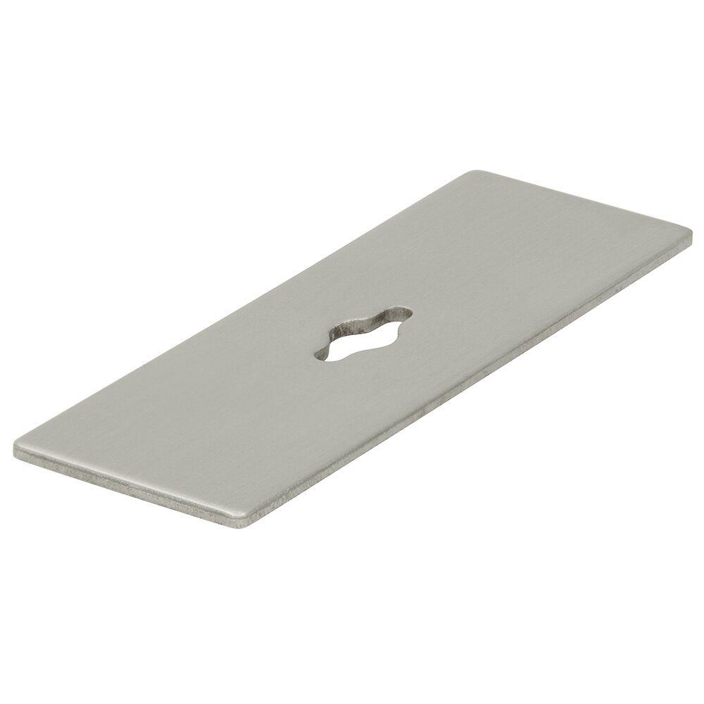 72 mm Long Base Plate in Matte Stainless Steel Effect