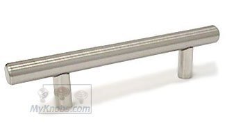 3 3/8" Steel Pull in Stainless Steel Finish