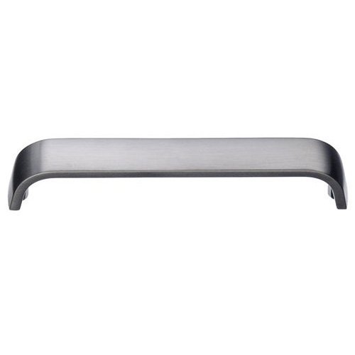 Design Modern 3 3/4" Centers Curved Pull in Brushed Chrome